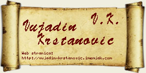 Vujadin Krstanović vizit kartica